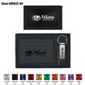 European Money Clip Wallet and Leather and Metal Key-tag Gift Set